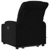 vidaXL Fauteuil inclinable de massage &eacute;lectrique Noir Tissu