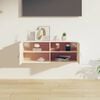vidaXL Armoire murale Blanc 80x30x30 cm Bois de pin massif