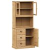 vidaXL Buffet haut VIGO 78x40x175 cm bois massif de pin