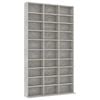 vidaXL Armoire &agrave; CD Gris b&eacute;ton 102x23x177,5 cm Bois d'ing&eacute;nierie