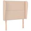 vidaXL T&ecirc;te de lit avec oreilles Cappuccino 83x23x118/128cm Similicuir