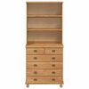 vidaXL Hutch ASKIM Cire de Miel 91 x 40 x 200,5 cm Bois de pin massif