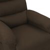 vidaXL Fauteuil inclinable Marron foncé Tissu