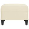 vidaXL Repose-pied Crème 70x55x41 cm Similicuir