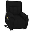 vidaXL Fauteuil de massage Noir Tissu
