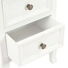 vidaXL Tables de chevet 2 pcs blanc 35x30x49 cm MDF