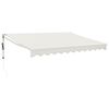 vidaXL Auvent r&eacute;tractable automatique cr&egrave;me 3,5x2,5 m