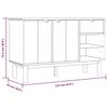 vidaXL Buffet OTTA 114x43x73,5 cm Bois massif de pin