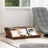 vidaXL &Eacute;tag&egrave;re &agrave; magazines avec &eacute;tag&egrave;re Bois ancien 90 x 53 x 28,5 cm