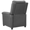 vidaXL Fauteuil inclinable Gris clair Tissu