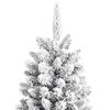 vidaXL Sapin de No&euml;l artificiel avec neige floqu&eacute;e 150 cm PVC et PE