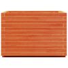 vidaXL Jardinière cire marron 70x70x49,5 cm bois de pin massif