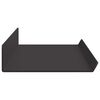 vidaXL &Eacute;tag&egrave;re Murale avec &eacute;tag&egrave;re 2 pcs Noir 60 x 8,5 x 2,5 cm