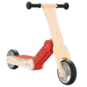 vidaXL Trottinette pour enfants 2-in-1 rouge