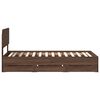 vidaXL Cadre de lit Ch&ecirc;ne brun 100 x 200 cm Bois d&rsquo;ing&eacute;nierie