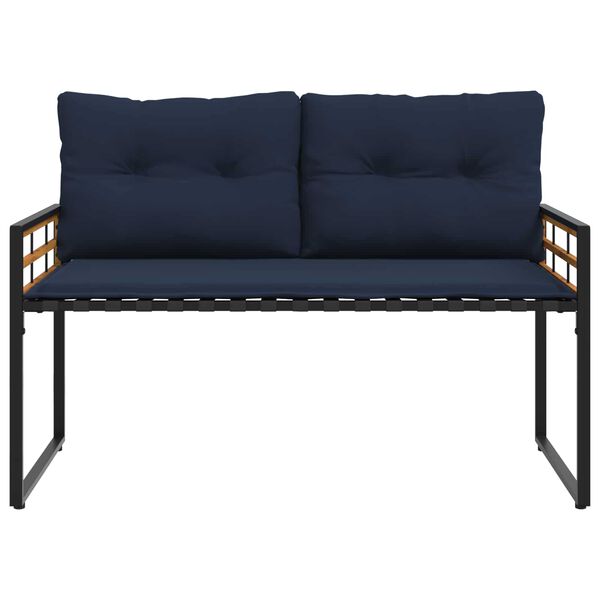 vidaXL Banc à couches en bois Uni Bleu marine 114 x 55 x 77 cm