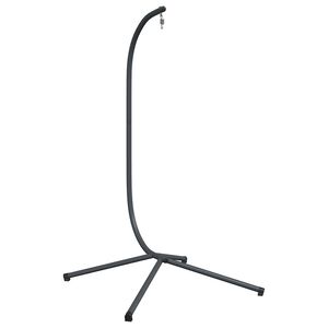 vidaXL Support pour Fauteuil &OElig;uf Suspendu sans Panier Anthracite Acier (Base de Support Uniquement)