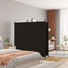 vidaXL Cloison de s&eacute;paration 2 panneaux Noir 348x180 cm Tissu