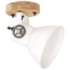 vidaXL Lampe murale industrielle/de plafond 2 pcs Blanc 20x25 cm E27