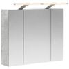 vidaXL Armoire Miroir de Salle de Bain Gris b&eacute;ton 60 x 14,5 x 50 cm