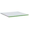vidaXL Surmatelas Blanc et vert 180 x 200 x 6 cm Tissu Jacquard