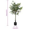 vidaXL Ficus artificiel 480 feuilles 130 cm vert