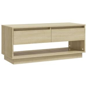 vidaXL Meuble TV ch&ecirc;ne sonoma 102x41x44 cm bois d'ing&eacute;nierie