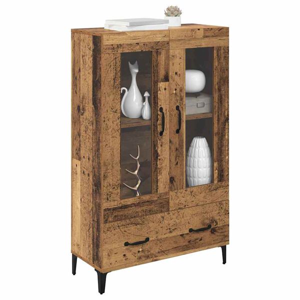 vidaXL Haut Armoire avec tiroir Bois Ancien 70 x 31 x 115 cm