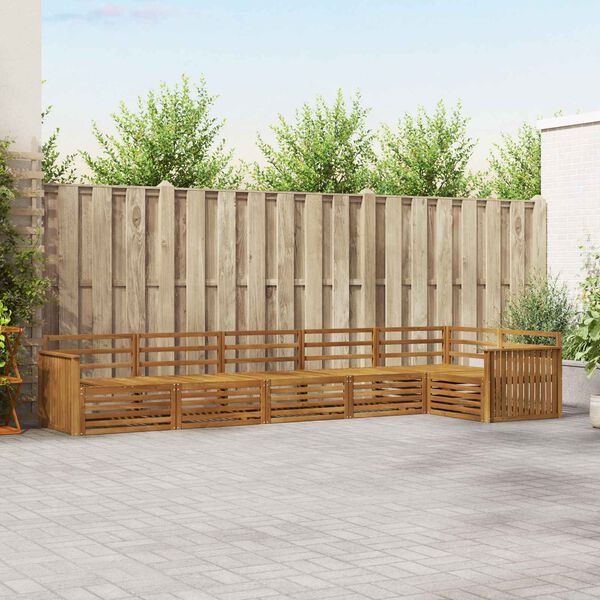 vidaXL Ensemble de canap&eacute;s d'ext&eacute;rieur 6 pcs Naturel