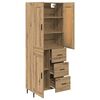 vidaXL Haut Armoire 2 pcs Ch&ecirc;ne artisanal Bois d'ing&eacute;nierie