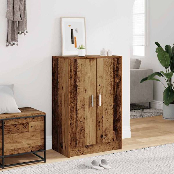 vidaXL Armoire &agrave; chaussures vieux bois 60x35x92 cm bois d'ing&eacute;nierie