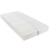 vidaXL Lit avec matelas Blanc Similicuir 90 x 200 cm