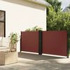 vidaXL Auvent latéral rétractable marron 140x1200 cm
