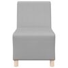 vidaXL Canap&eacute; modulaire sans accoudoirs Gris nuage 55 cm Tissu