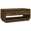 vidaXL Table basse Chêne fumé 102,5x55x44 cm Bois d'ingénierie