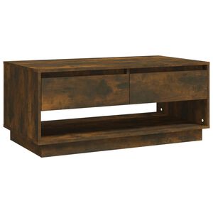 vidaXL Table basse Ch&ecirc;ne fum&eacute; 102,5x55x44 cm Bois d'ing&eacute;nierie