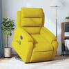 vidaXL Fauteuil inclinable de massage &eacute;lectrique jaune velours