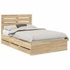 vidaXL Cadre de lit Ch&ecirc;ne Sonoma 120 x 200 cm Bois Ing&eacute;nierie