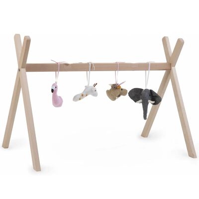 CHILDHOME Support pour panier Moïse tipi Play & Gym Naturel