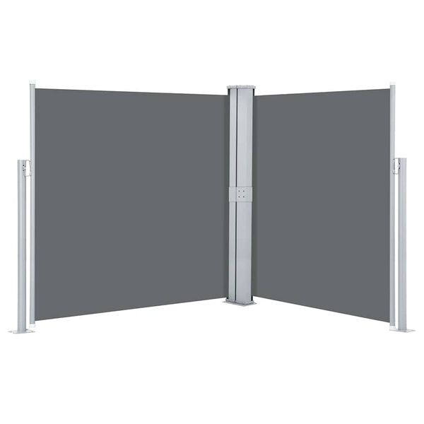 vidaXL Auvent latéral rétractable Anthracite 140 x 600 cm