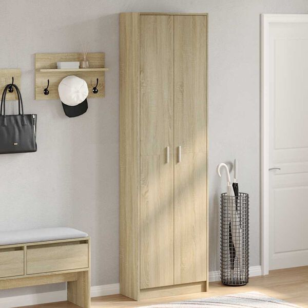 vidaXL Garde-robe de couloir Ch&ecirc;ne sonoma 55x25x189 cm Agglom&eacute;r&eacute;