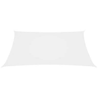 vidaXL Voile de parasol tissu oxford carré 2,5x2,5 m blanc