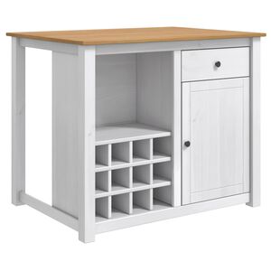 vidaXL Ensemble Cuisine &Icirc;lot 2 pc PANAMA Blanc et Cire de Miel