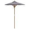 vidaXL Parasol de jardin Gris foncé 150 x 150 x 210 cm Bambou
