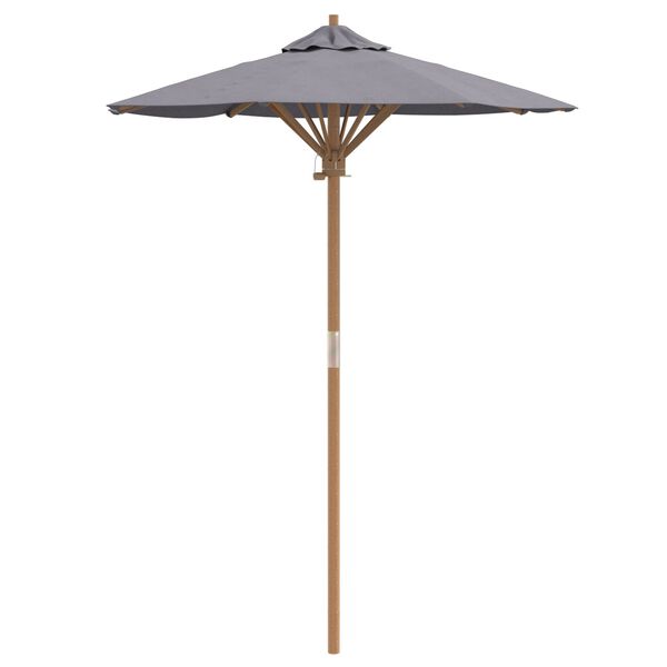 vidaXL Parasol de jardin Gris foncé 150 x 150 x 210 cm Bambou