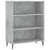 vidaXL Buffet haut Gris b&eacute;ton 69,5x34x180 cm Bois d'ing&eacute;nierie