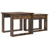 vidaXL Ensemble de tables basses 2 pcs Ch&ecirc;ne fum&eacute; Bois d'ing&eacute;nierie