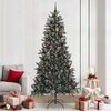 vidaXL Sapin de No&euml;l artificiel Vert 240 cm PVC, plastique et acier