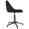 vidaXL Chaises pivotantes &agrave; manger lot de 2 noir velours