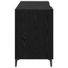vidaXL Bureau avec porte Ch&ecirc;ne noir 140 x 50 x 75 cm Bois d'ing&eacute;nierie